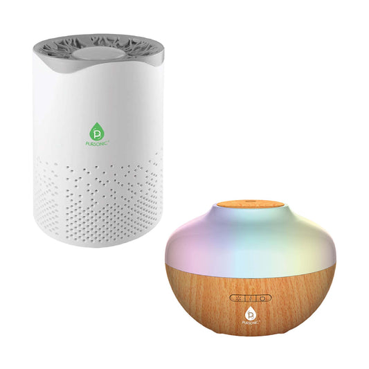 Pursonic Fresh Air & Aromatherapy Bundle – True HEPA Air Purifier & Essential Oil Diffuser-0