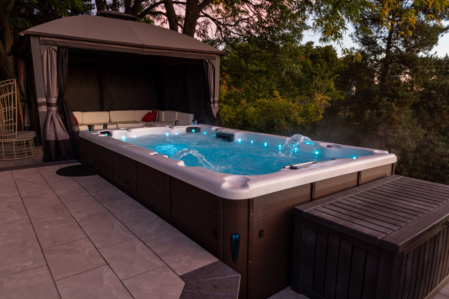 St. Lawrence 13ft 12-Person 39-Jet Swim Spa